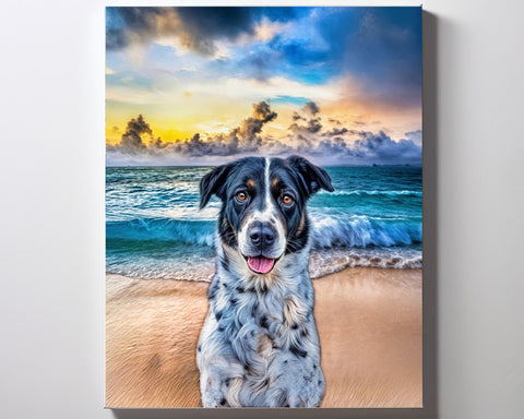 1 Pet / Beach / 8x10